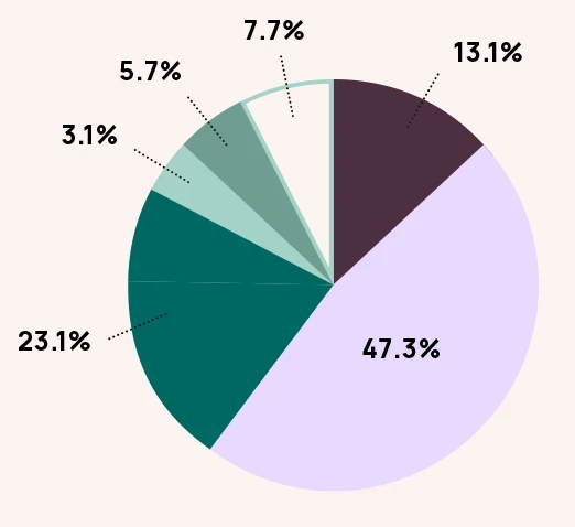 Salal 2025-26 Expenses by Program Graph